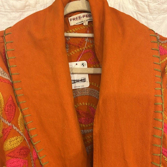 NWT Free People Nori Embroidered Jacket - Picture 9 of 12